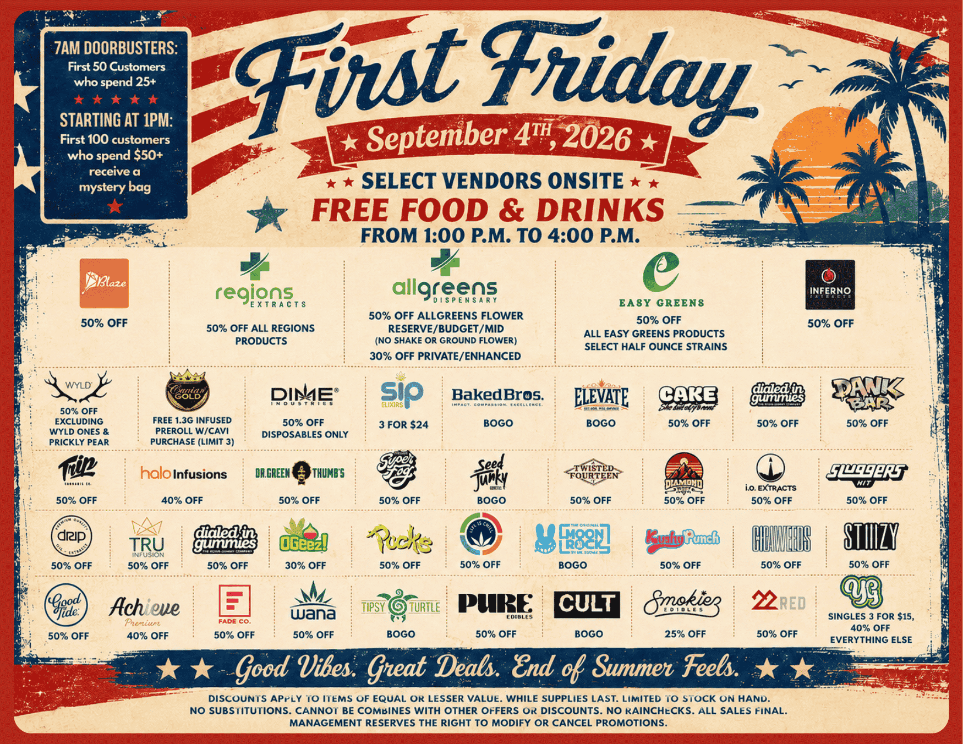First Friday September 4th!