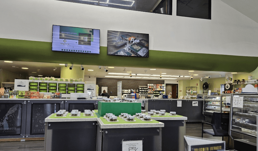 Interior View of All Greens Dispensary Interior View of All Greens Dispensary